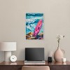 Art Remedy Just a little break Wave Colorful Coastal Wall Art Framed - 3 of 4