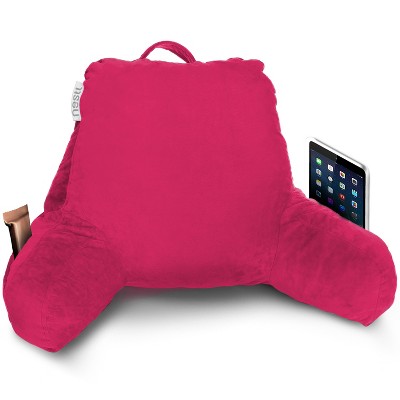 Nestl Memory Foam Reading Pillow, Reading & Bed Rest Pillow, Back Pillow with Pockets