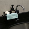 Unique Bargains Bathroom Kitchen Sponge Storage Aluminum Sink Caddy 10.24"x5.71"x2.56" 1 Pc - image 2 of 4