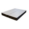 Continental Sleep, 4-Inch Fully Assembled Wood Split Low Profile Traditional Box Spring/Foundation for Mattress Set, - 4 of 4