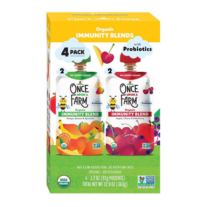 Once Upon A Farm Immunity Blend Variety Pack - 12.8oz/4ct, 1 of 5