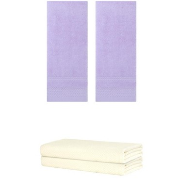 REGALWOVEN Bath Hands Towel Sets For Bathroom, Gym, SPA 2 Pack