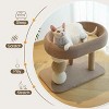 Indoor cat climbing frame, cat tree tower, cat house activity center furniture with grab poles, climbing ladder - 3 of 4
