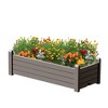 Mayeerty Freestanding Planter Box with 21Gal Potting Soil Include 3.3Gal Capacity of Water Storage Area - 2 of 4