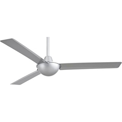 52" Minka Aire Modern Industrial 3 Blade Indoor Ceiling Fan Silver for Living Room Kitchen Bedroom Family Dining Home Office
