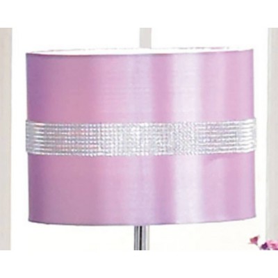 Nyssa 24" Purple and Silver Table Lamp with Rhinestone Accents