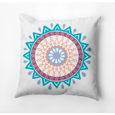 18"x18" Mod Square Throw Pillow Blue - e by design