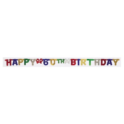 60th Birthday Party Banner