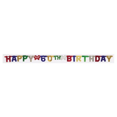 60th Birthday Party Banner