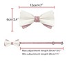 INSPIRE CHIC Men's Two Color Layered Adjustable Solid Color Bow Ties - 3 of 4