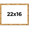 PosterPalooza | 22x16 Thin Bamboo Picture Frame, UV Acrylic, 2 Finishes - Gold and Brown - 2 of 4