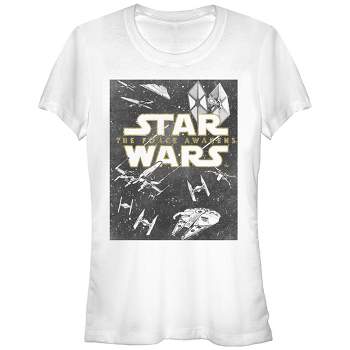 Juniors Womens Star Wars The Force Awakens Vintage Box T-Shirt