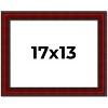 PosterPalooza | Weathered Red Picture Frame - UV Acrylic, Backing Board, Hanging Hardware Included - 2 of 4