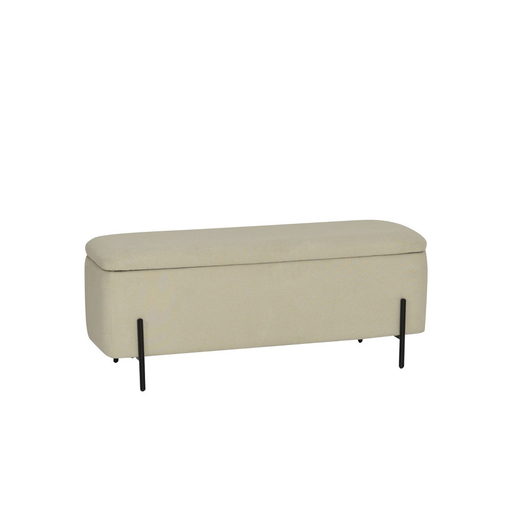 Photos - Pouffe / Bench Powell Maclaren Upholstered Storage Bench Green