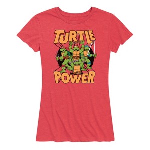 Women's - Teenage Mutant Ninja Turtles - Turtle Power Short Sleeve Graphic T-Shirt - 1 of 4