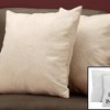 DSVIMOY Support Pillow Decorative Throw Pillow Set with Feathered Pattern for Sofa or Bed Use, Gray, 17"*17"*3" - 2 of 4