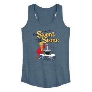 Women's - Disney - The Sword And The Stone Graphic Racerback Tank - 1 of 4