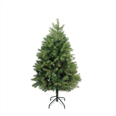 Northlight 4' Prelit Noble Fir Full Artificial Christmas Tree - Multi-Color Lights