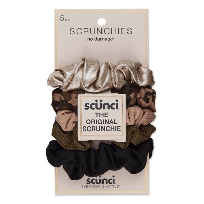 Conair Scunci Everyday & Active No Damage Scrunchies - 5pk