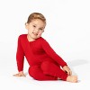 Bellabu Bear Baby Winterberry Red Bamboo Convertible Footie - 3 of 4