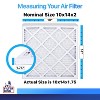 Filter King 10x14x2 Air Filter | 12-PACK | MERV 8 HVAC Pleated A/C Furnace Filters | MADE IN USA | Actual Size: 10 x 14 x 1.75" - 2 of 4