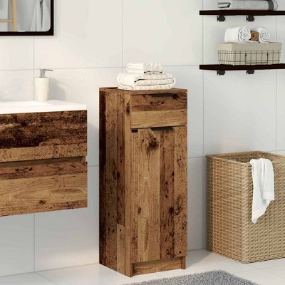 CLIHOME Freestanding Bathroom Storage Cabinet with Drawer Engineered Wood Standard
