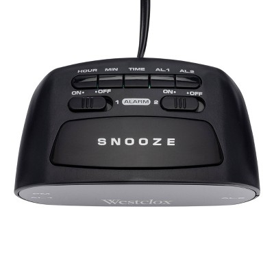 Dual Alarm Clock Black - Westclox