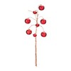 Melrose Red Sleigh Bell Spray (Set of 6) - 2 of 3
