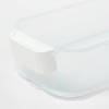 3qt Shallow Slim Bin White - Brightroom™ - 3 of 4