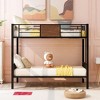 NicBex Twin Size Bunk Bed Metal Bed Frame with Full Length Guardrail, Headboard and Ladder for Bedroom, Dormitory, No Box Spring Required - 2 of 4