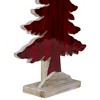 Northlight Stained Forest Tree Cutout Christmas Decoration - 10.5" - Red - 4 of 4