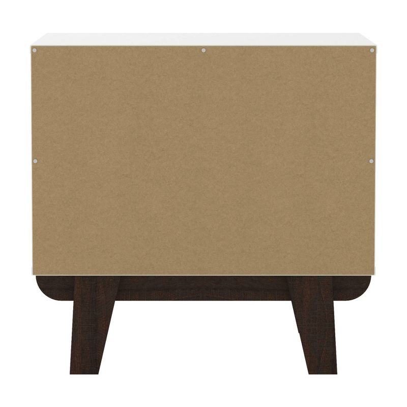 Kincaid Wood 2 Drawer Nightstand Matte White - Hillsdale Furniture, 6 of 12