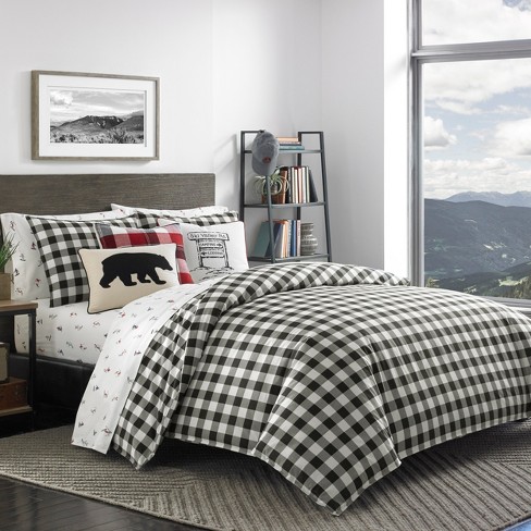 Black Mountain Plaid Duvet Cover Set - Eddie Bauer : Target