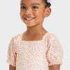 Toddler Girls' Puff Sleeve One Piece Swimsuit - Cat & Jack™ - 3 of 3