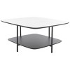 Anzia Coffee Table - White Marble/Black - Safavieh - 4 of 4