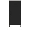 vidaXL Storage Cabinet Black 16.7"x13.8"x40" Steel - 3 of 4