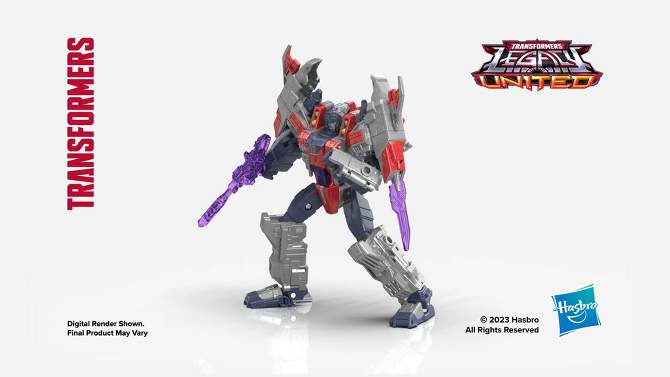 Transformers Cybertron Universe Starscream Legacy United Voyager Action Figure, 2 of 11, play video