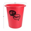 Toy Time Large Pong Outdoor Game Set with 12 Buckets, 2 Balls, and Carrying Tote – Blue and Red - 3 of 4