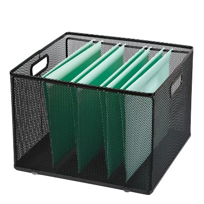 Desk Storage Bin Organizer With Drawer Organizer Hanging File Box File Folder