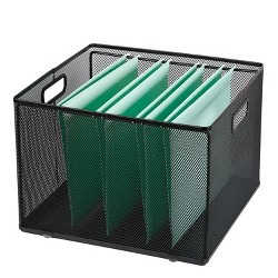 Sterilite Plastic Box File Clear Black Target