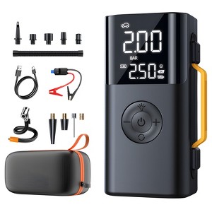 SUGIFT Portable Car Jump Starter with Tire Inflator, Air Blower, LCD Display, 7 Preset Modes, USB Charger, Emergency Power Bank - 1 of 4
