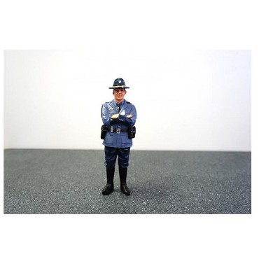 State Trooper Tim Figure For 1:18 Diecast Model Cars by American Diorama