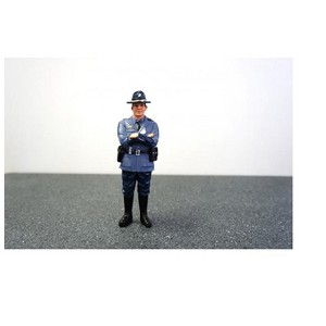 State Trooper Tim Figure For 1:18 Diecast Model Cars by American Diorama - 1 of 3