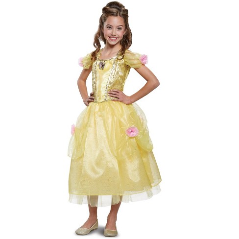 NWT Disney Belle Costume Girls Size 13 Beauty and the Beast Live Action Film 