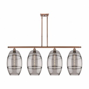 Vaz - 4 Light Stem Hung Island In Industrial Style-19 Inches Tall and 48.25 Inches Wide - 1 of 1