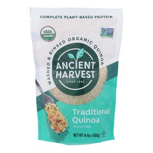 Ancient Harvest - Quinoa - Organic - Traditional - Whole Grain - Gluten Free - Case of 12 - 14.4 oz - 1 of 2
