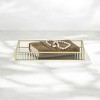 Cheung's Veldra Gold Rectangular Fluted Glass Tray - Large - 2 of 4