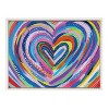 Kate & Laurel All Things Decor 18"x24" Sylvie Beaded EV Heart Burst 1 Framed Canvas by EttaVee White - 2 of 4
