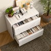 AOBABO 2 Drawer Wide Lateral File Cabinet with Lock, Suitable for Home Office School Hanging Files Letter/Legal/F4/A4 Size,Required-Assembly - 3 of 4