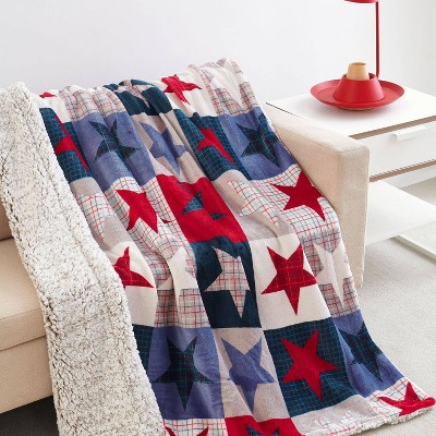 50"x60" Velvet to Teddy Faux Shearling Throw Blanket - Mantolok